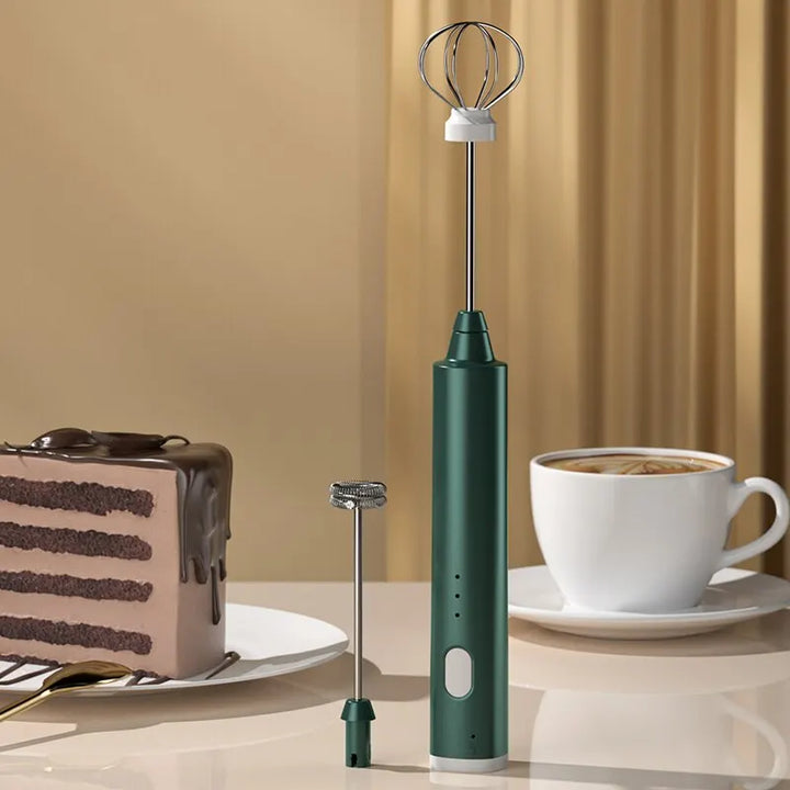 BowLift | FROTHORIA Electric Milk Frother & Mixer | Rechargeable | 3 Speeds | 2 Attachments