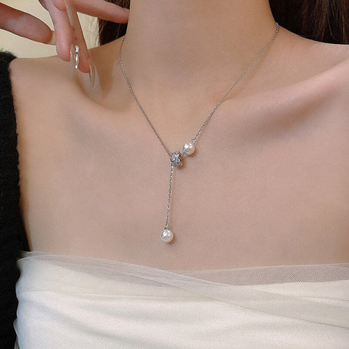 BowLift | Bohemian Drop Stylish Pearl Necklace