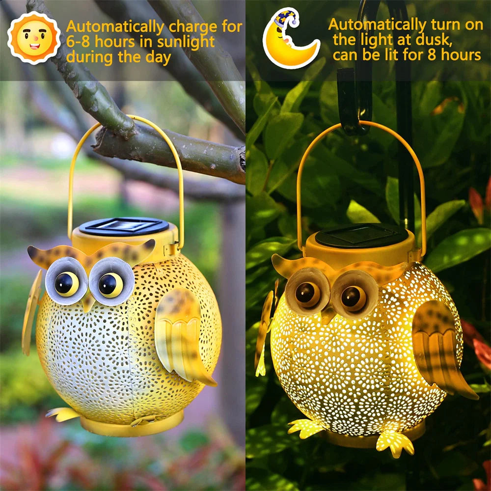 BowLift | LumiTiere Solar Animal Lantern | Handmade Garden Light with Animal Motif | Solar-Powered & Weatherproof | For Terrace, Balcony & Garden