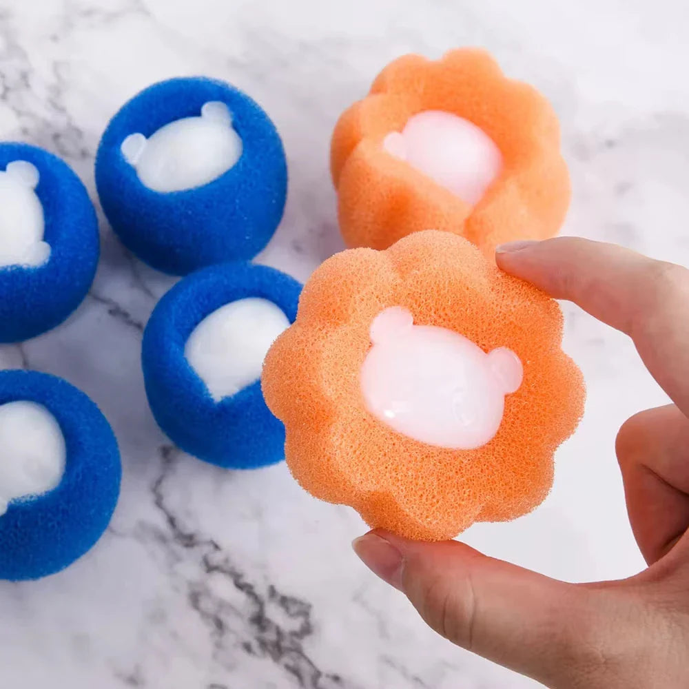 BowLift | FellFix Cleaning Balls | Set of 5 Pet Hair Removers | For Washing Machine & Dryer | Reusable & Portable