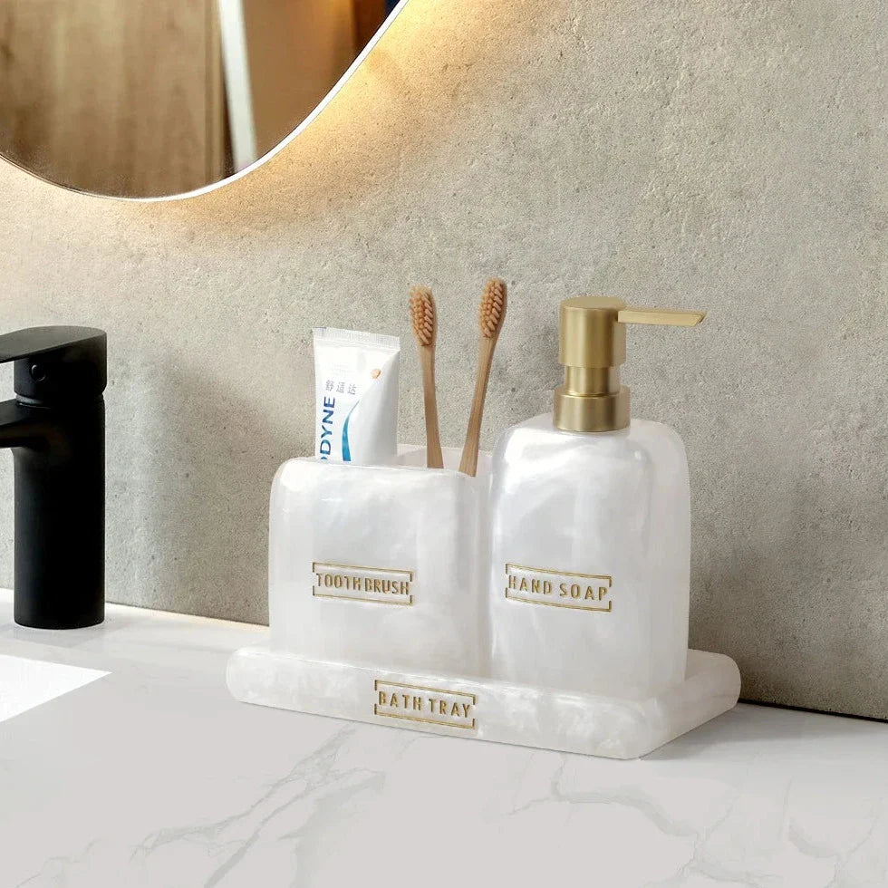 Pearl 3-Piece Bathroom Set Bowlift
