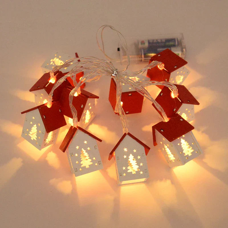 BowLift | LED Christmas Houses Made of Wood with Festive Lighting