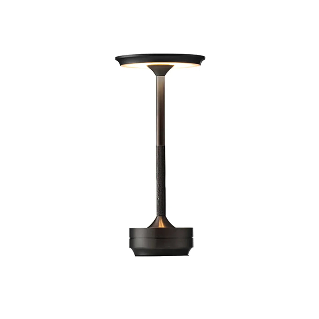 BowLift | Cordless Rechargeable Modern Aura Table Lamp with Touch Controls | Wireless LED Light for Modern Side Tables and Office Desks | Minimalist Table Lamp