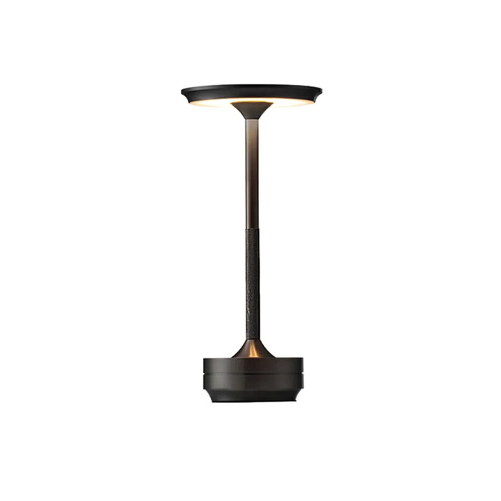 BowLift | Cordless Rechargeable Modern Aura Table Lamp with Touch Controls | Wireless LED Light for Modern Side Tables and Office Desks | Minimalist Table Lamp