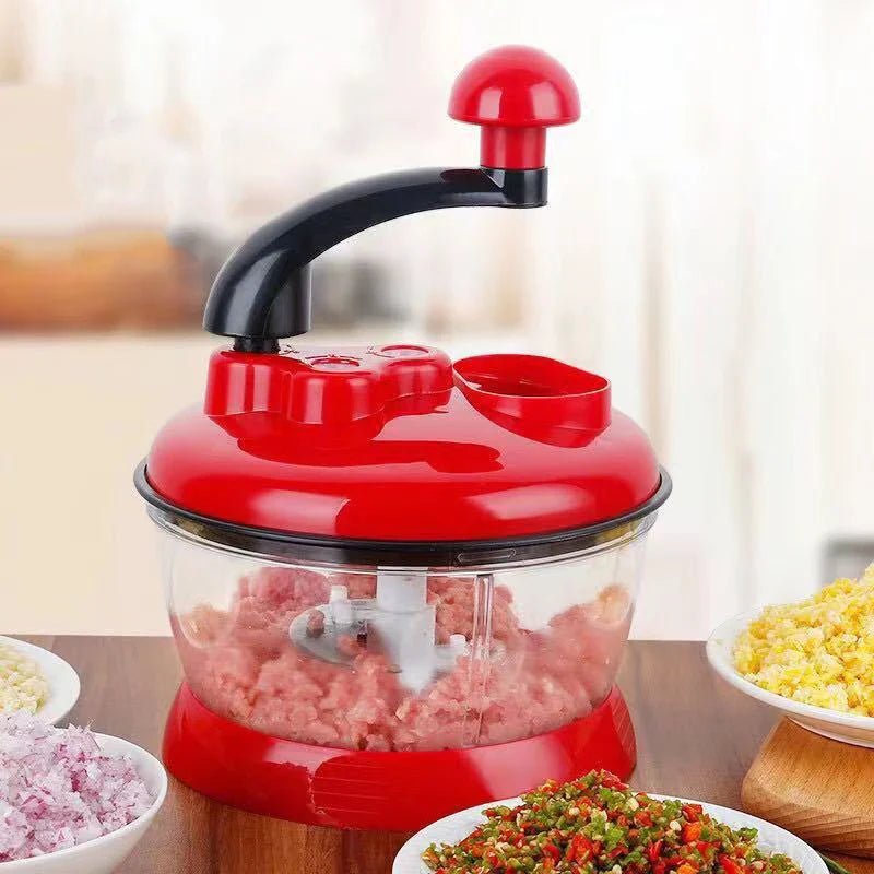 BowLift | SchnittFix EcoChop Manual Garlic & Vegetable Chopper | Stainless Steel Blades | 16×16×13.5 cm | Multifunctional Kitchen Chopper
