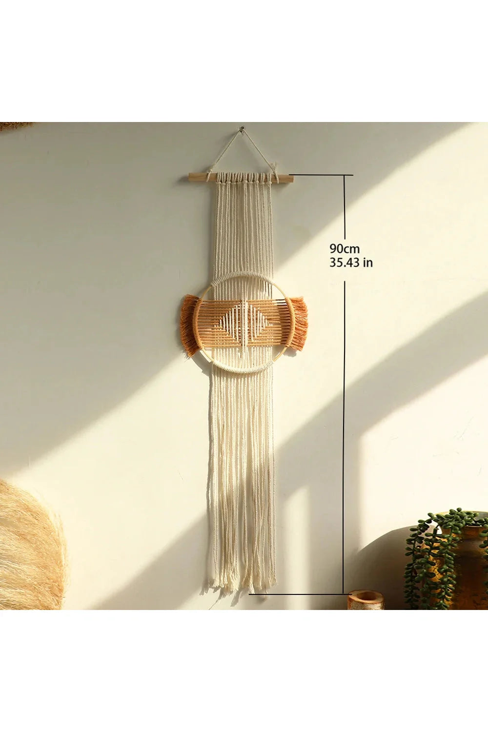 Brown Boho Macrame Art | Bowlift