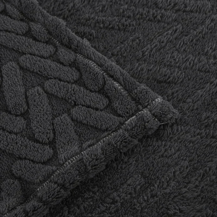 BowLift | Jacquard Fleece Blanket CozyWeave | Single Layer & Double Sided | Soft Tafu & Shu Cotton Fleece | For Autumn & Winter