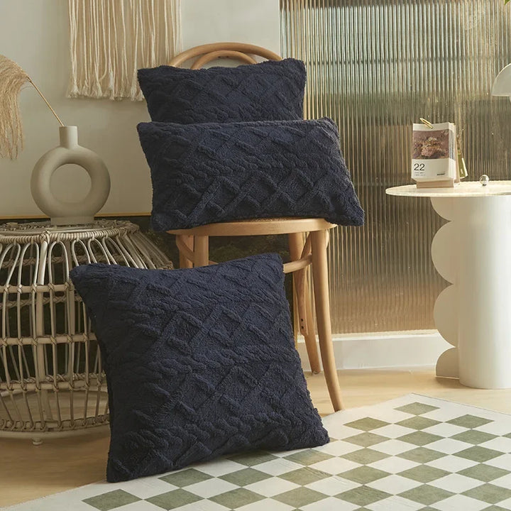 BowLift | SilkAura Decor Cushion Cover - Luxury Comfort with Geometric Jacquard