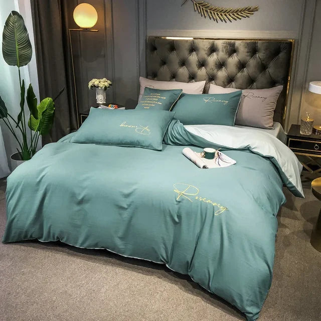 BowLift | EmbroiLux Bedding - Elegant luxury duvet cover with embroidery design