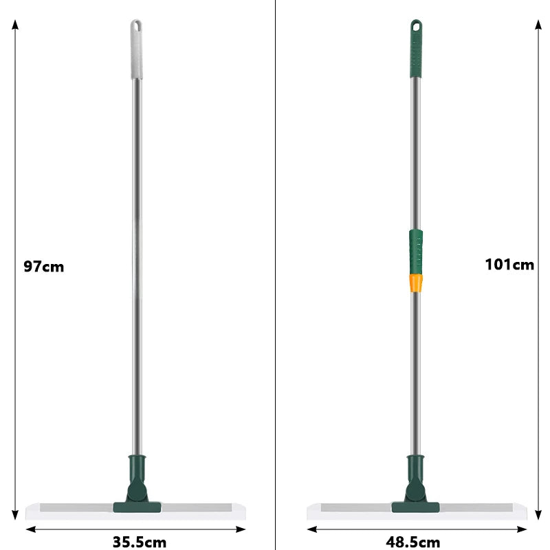 BowLift | Flexiva telescopic cleaning brush with silicone lip | 180° swivel | For floors, windows & bathroom