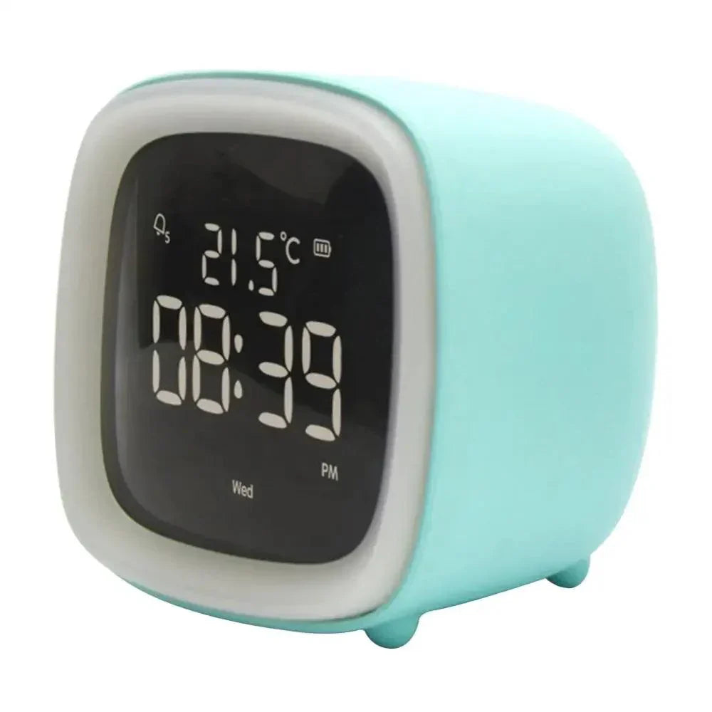 BowLift | Cartoon Bunny LED Alarm Clock with Night Light – Rechargeable, Cute Digital Display for Kids & Bedrooms