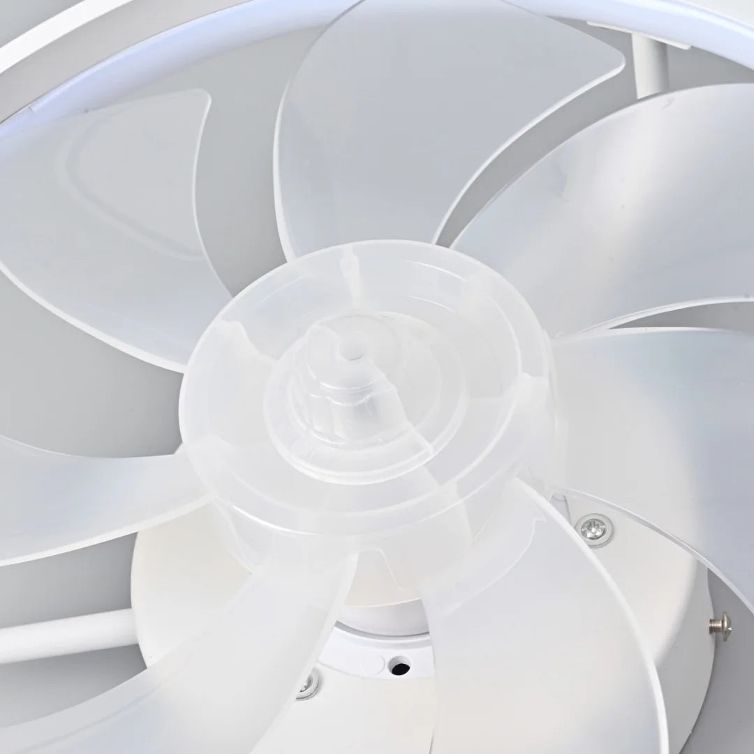 Modern LED Ceiling Fan Light with DC Motor - 6 Speed, Timer, Low Floor Attic Fan, Remote Control Decorative Light | Bowlift