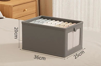 BowLift | Neatvero Storage Box | Foldable & Washable | Breathable & Stable | For Socks & Underwear