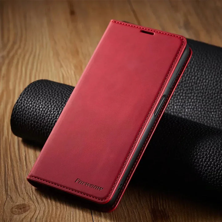BowLift | Samsung Case: Magnetic Leather Bag for Stylish Protection