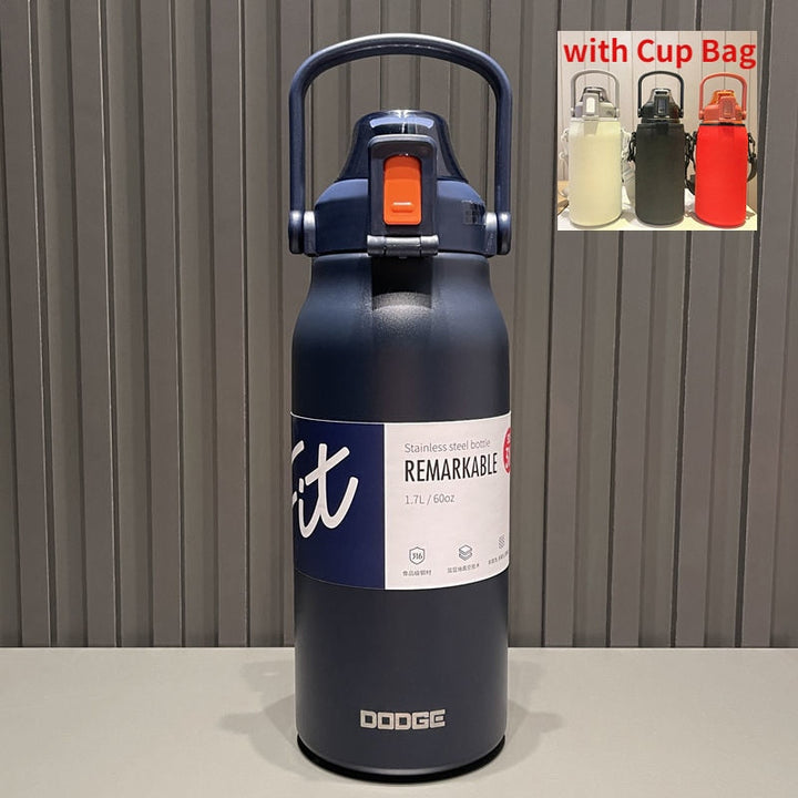 BowLift | Stainless Steel Built-in Straw Camping Thermos