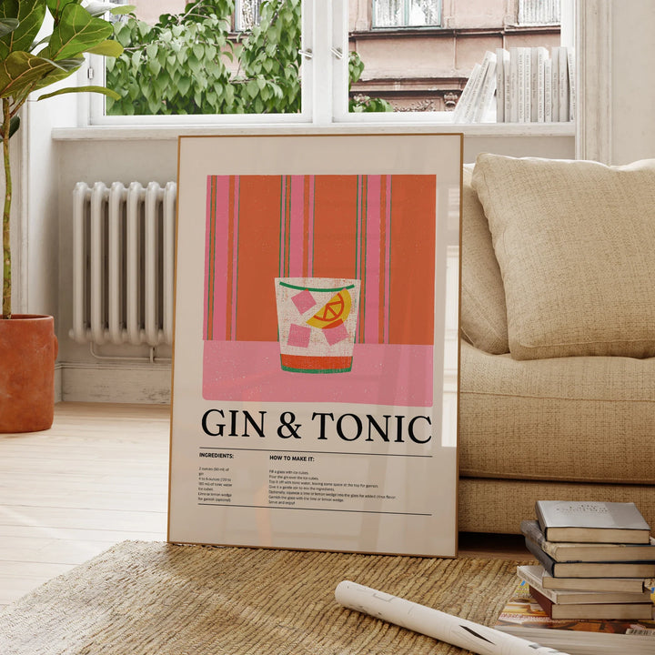 Gin & Tonic Wall Art | Bowlift