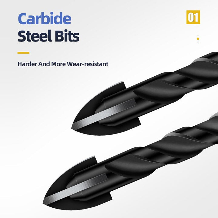 Heavy-Duty Mega Ultimate Cross Hex Drill Bit Set | Bowlift