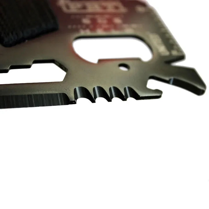 BowLift | GearPro MultiTool Card | 14-in-1 stainless steel tool for outdoor adventures | Compact & Versatile