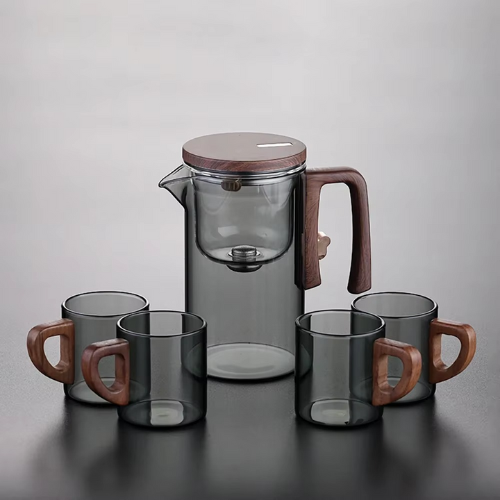 BowLift | Magical Glass Teapot with Built-In Strainer and Heat-Resistant Handle