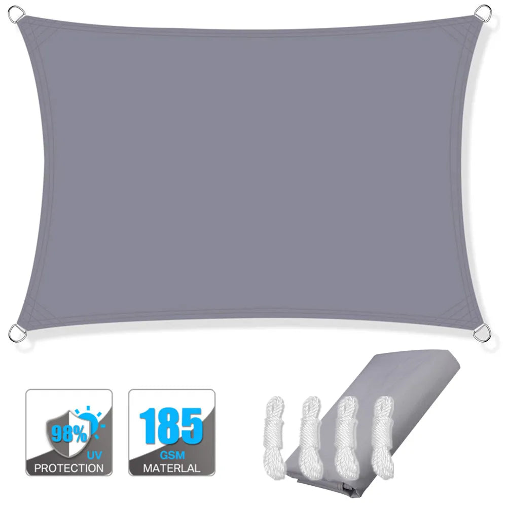 BowLift | Waterproof Rectangular Sun Shade Sail with UV Protection & Mounting Kits – ShadeGuard