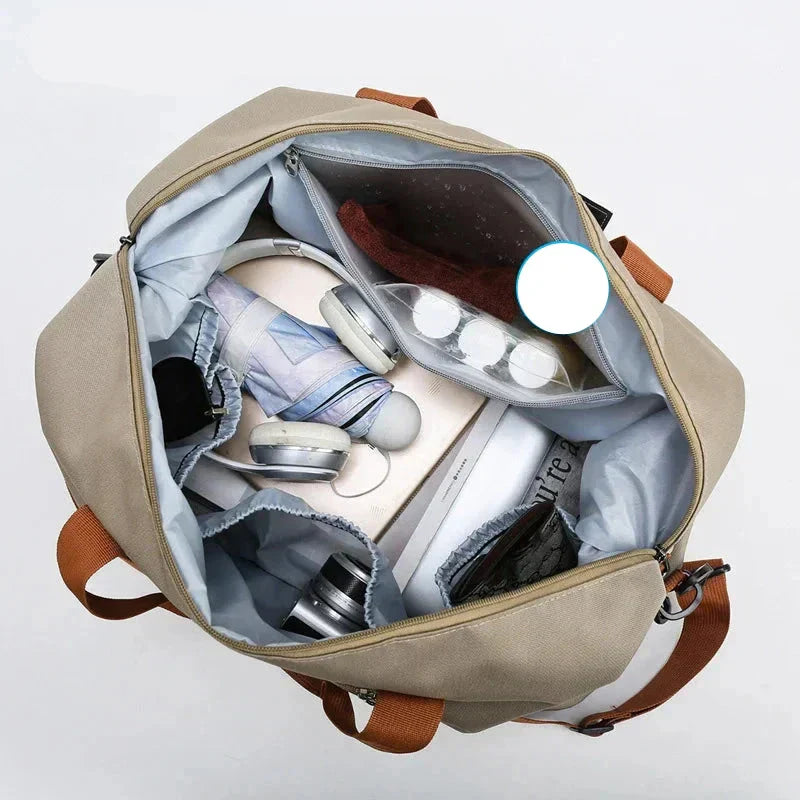 CarryOnFit Travel Bag - Luxurious Crossbody Travel Bag for Active Adventurers Bowlift