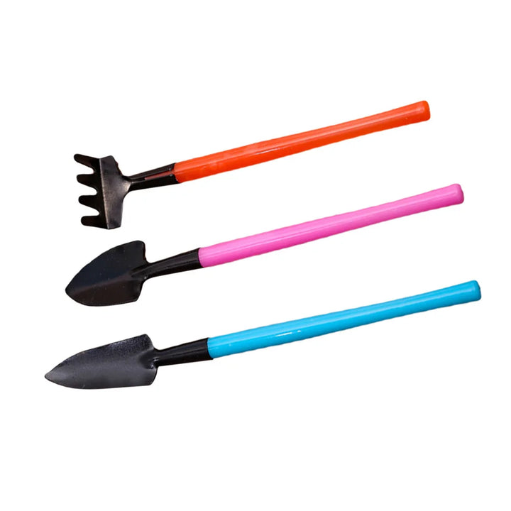 BowLift | Florinita 3-piece Mini Garden Tool Set | Hand Trowel, Rake & Shovel | For Houseplants & Bonsai | 22 cm Length