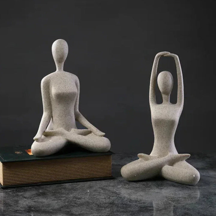 BowLift | ZenJoy Woman in Yoga Statue – Modern Indoor Decoration Made of Resin