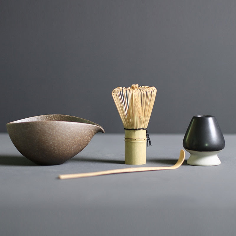 BowLift | TenchaTime | Complete Matcha Set – Bamboo Whisk & Ceramic Bowl – Authentic Japanese Tea Kit