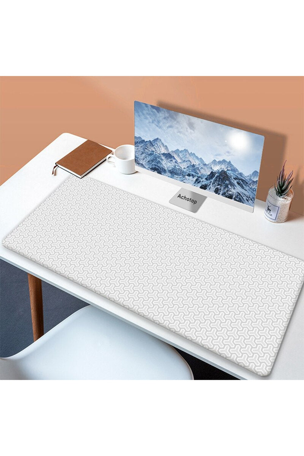 White Art Mouse Pad Desk Mat | Bowlift