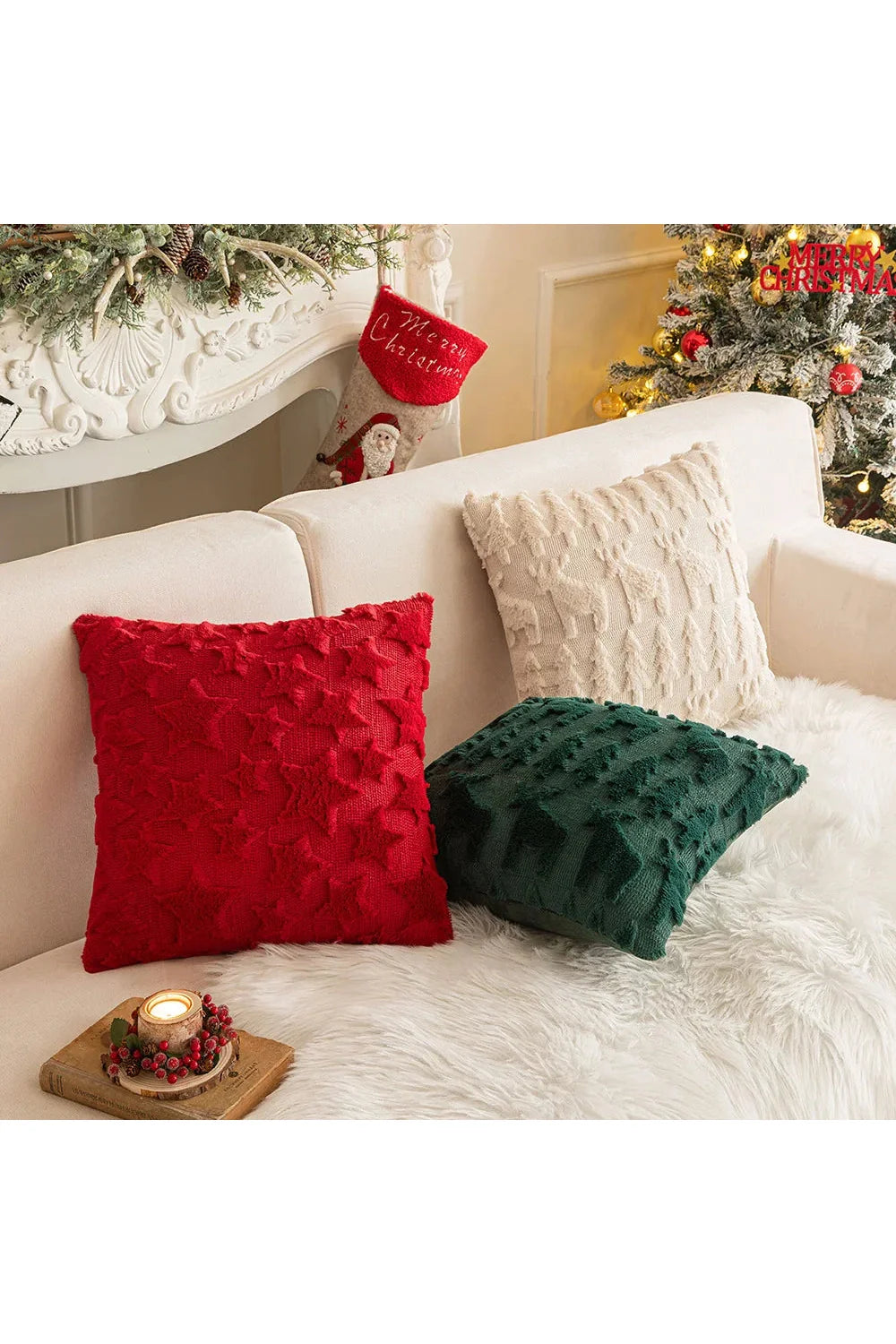 Plush decorative cushion cover | Bowlift
