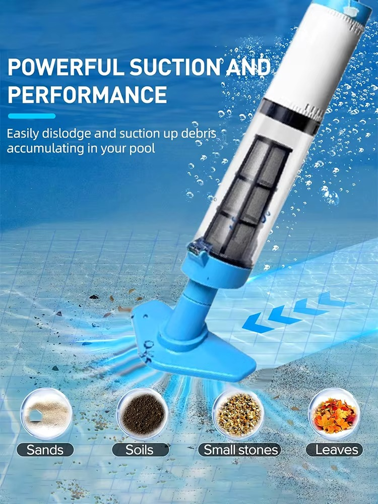 BowLift | Cordless Rechargeable Pool Vacuum Cleaner with 3-in-1 Cleaning Function