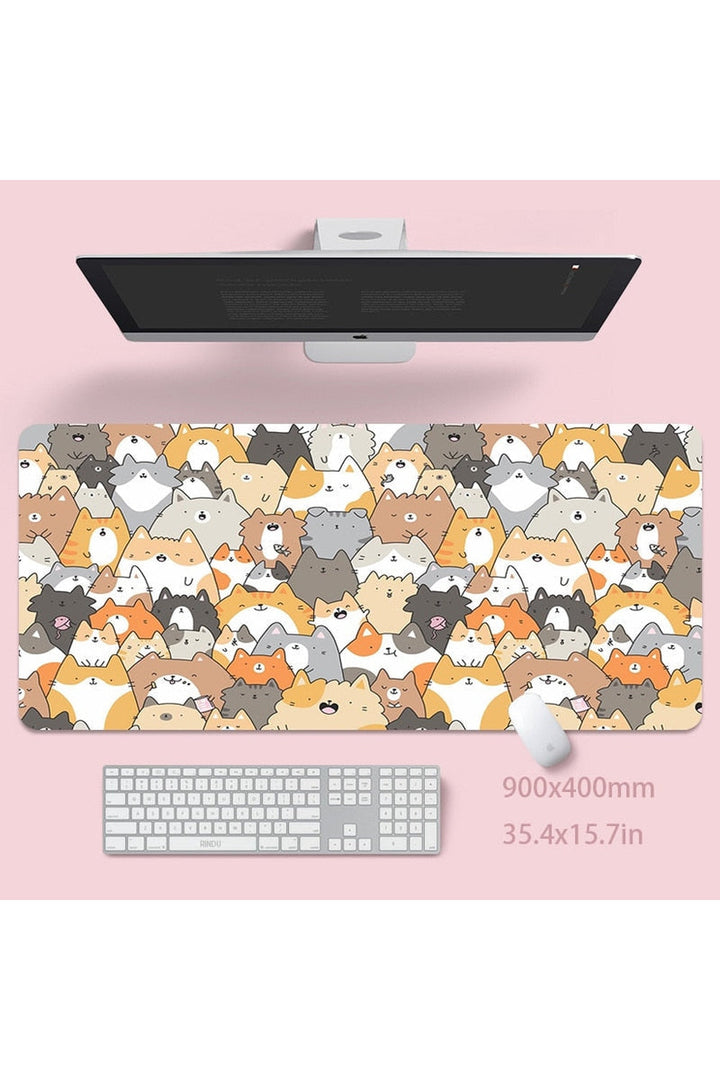 Cat large desk mat | Bowlift