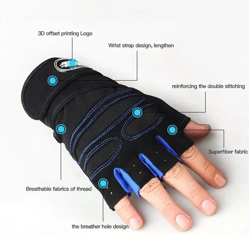 BowLift | Shock-resistant training gloves with wrist support | For weight training, fitness & cycling