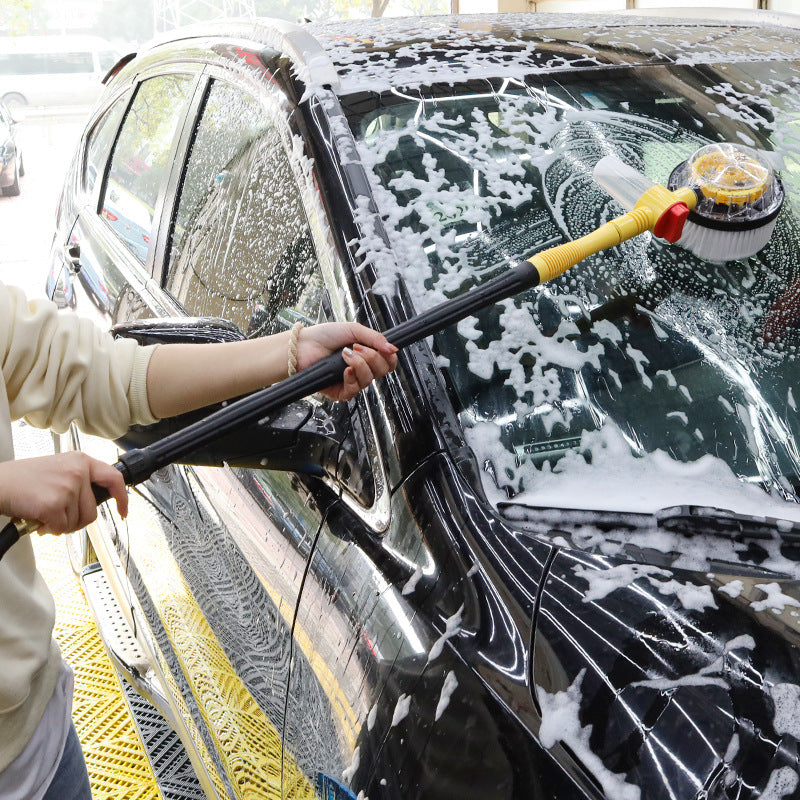 BowLift | TurboBrush 360 Car Wash Brush – Rotating Brush with Soap Dispenser & Extension Pole