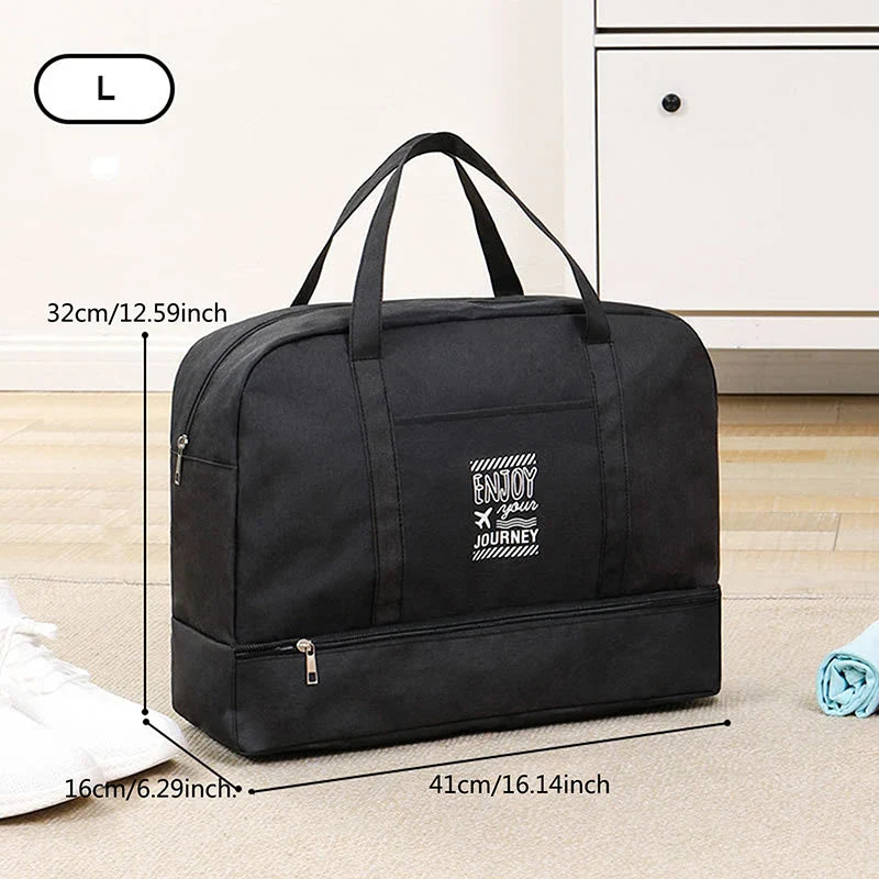 BowLift | Lugviva Foldable Travel Bag for Women | Large Weekend Bag made of Oxford Fabric | Carry-on Bag for Travel, Everyday & Sports