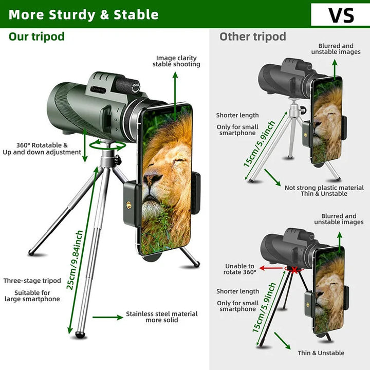 BowLift | Professional High Power Monocular Telescope
