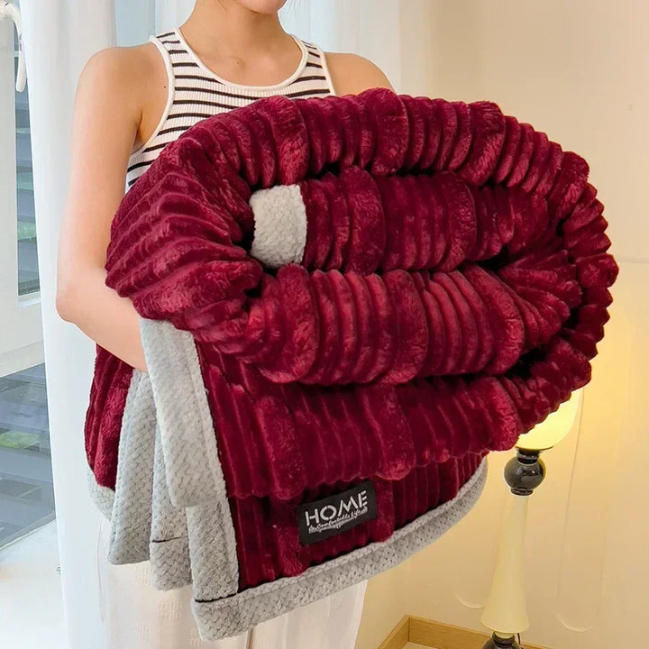 BowLift | Cuddly Blanket BunnySoft | Extra Thick & Warm | Coral Fleece | Double-Sided Soft