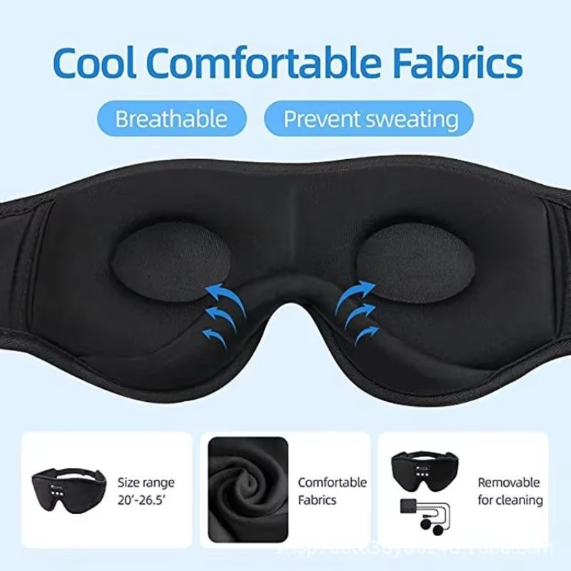 BowLift | Bluetooth Sleeping Headphones with 3D Eye Mask and Built in HD Speakers