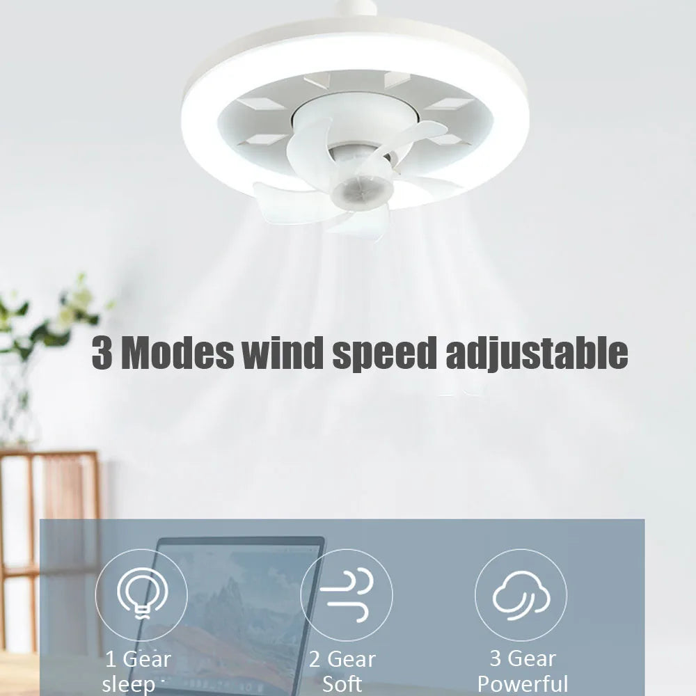 BowLift | 2 in 1 Swivel Fan LED Lamp