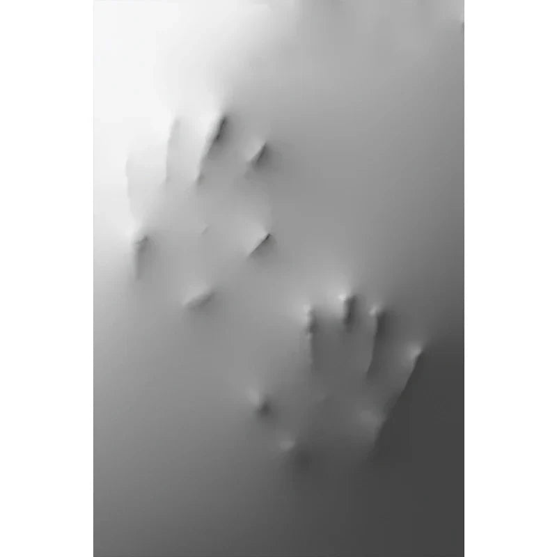 Modern Art Abstract Ghostly Figures In The Wall Canvas Prints Black White Wall Art Posters Pictures For Living Room Bedroom Art Decor | Bowlift