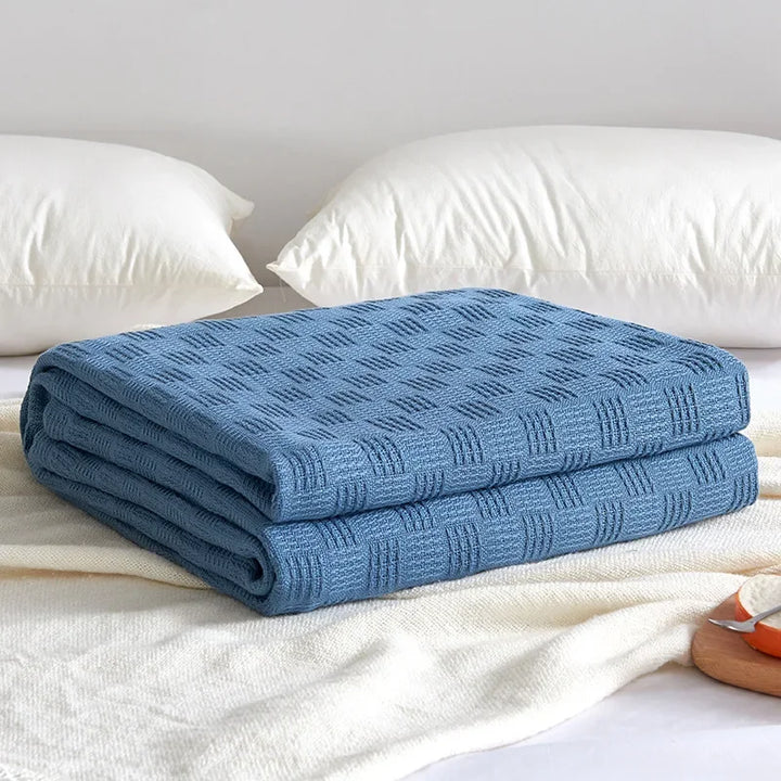 BowLift | Cotton gauze blanket Aurelina | 100% cotton | Breathable & Skin-friendly | Perfect for sofa, bed & office