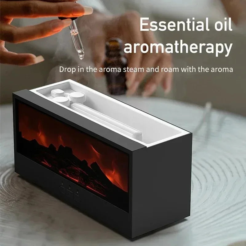 Fireplace Flame Mist Humidifier | Bowlift