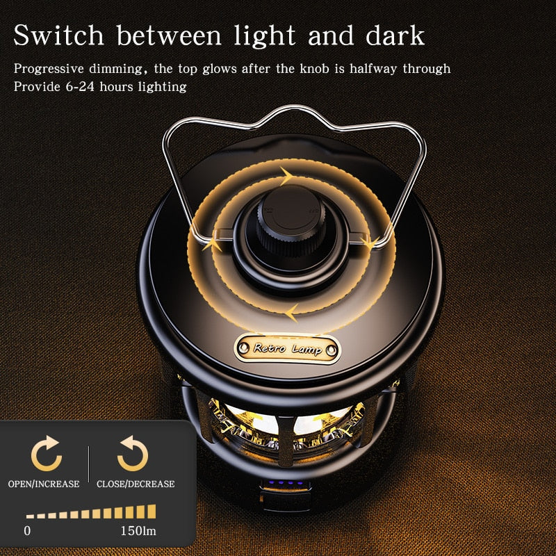 BowLift | Retro Power Bank Camping LED Lamp