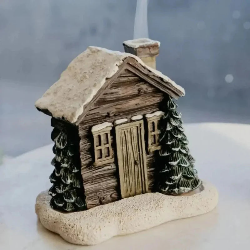 BowLift | Cone Incense Burning Log Cabin