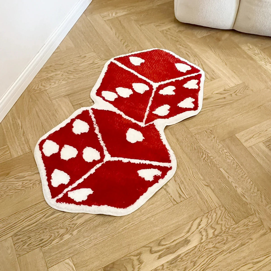 Heart Dice Rug | Bowlift