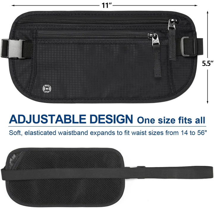 BowLift | SafeGuard Waist Bag | RFID Protection | Adjustable & Compact for Travel