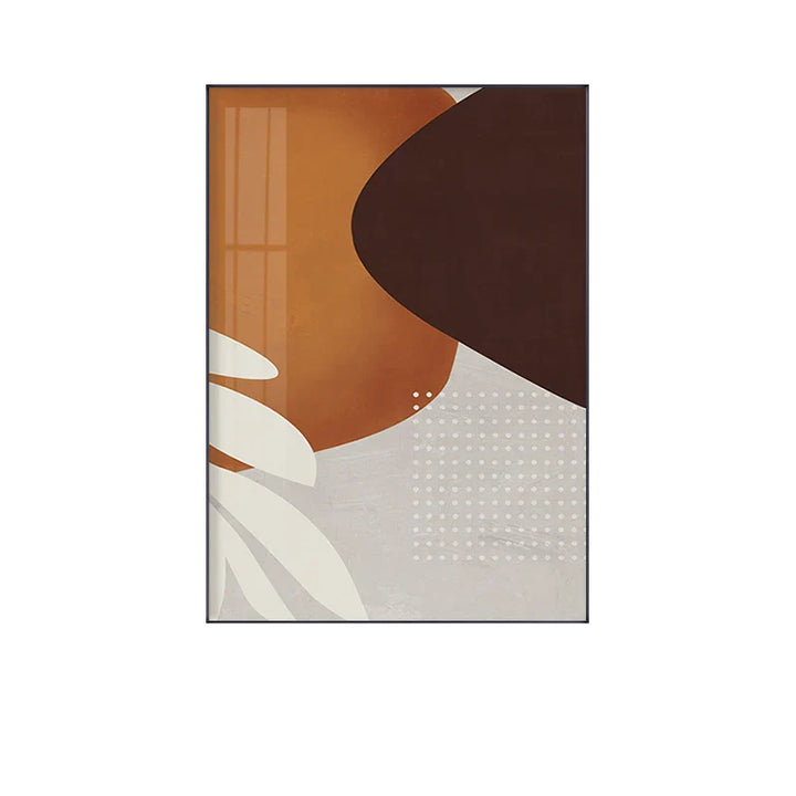 Modern Abstract Earthy Tones Geometric Wall Art Fine Art Canvas Prints Pictures For Living Room Dining Room Contemporary Home Decor | Bowlift