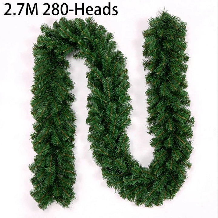 BowLift | EverPine Christmas Garland | 2.7 m Artificial Fir Garland | Dense PVC Fir Branches | Christmas Decoration for Staircase, Fireplace & Windows