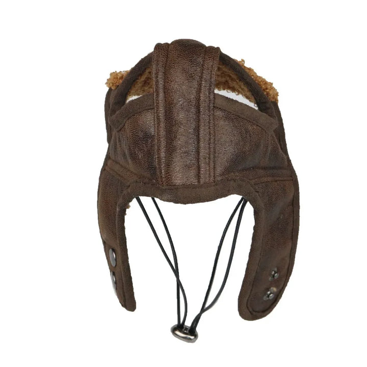 Winter pilot cap for pets warm and comfortable Bowlift