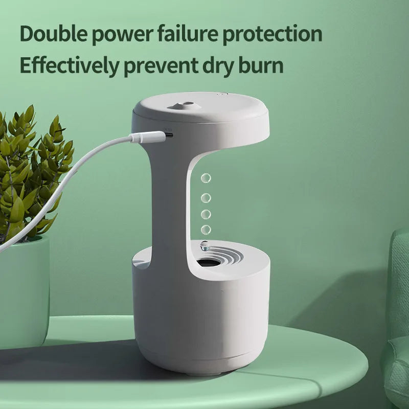 BowLift | Anti-Gravity Water Droplet Air Humidifier Night Lamp